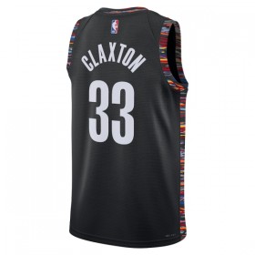 Camiseta Hombre Brooklyn Nets Nic Claxton 2025-26 Nike City Edition Negro Swingman